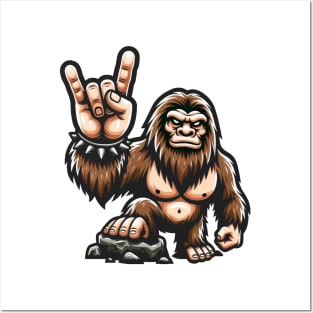 Rock On Bigfoot Posters and Art